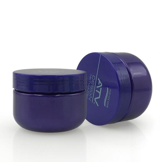 30ml luxury purple PET cosmetic plastic jar packaging